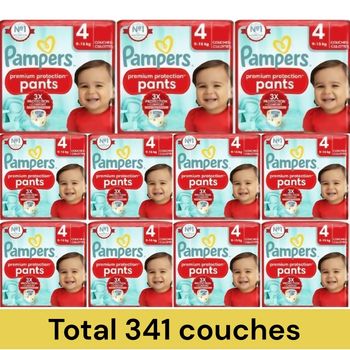 11 packs Pampers Premium Protection PANTS T4