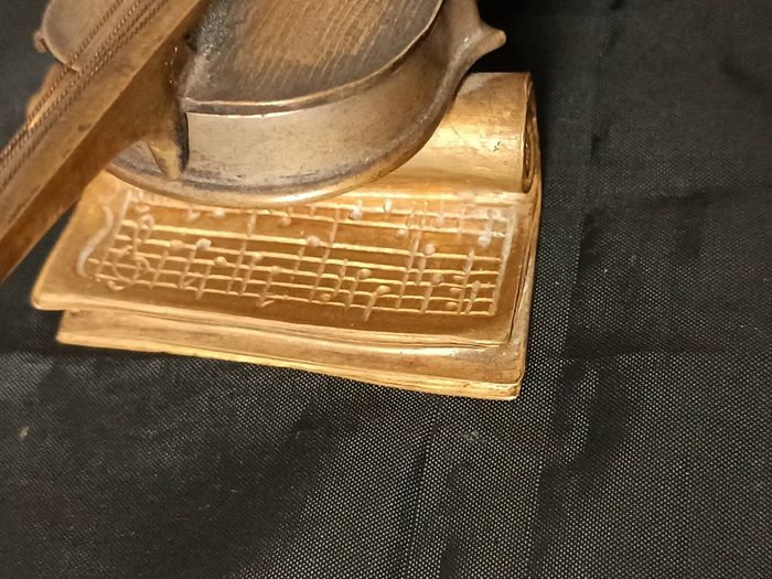 Ancienne boite violon bronze - photo numéro 10