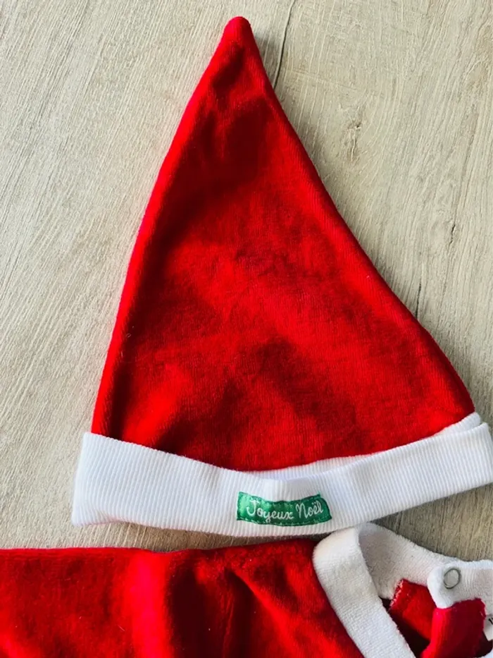 Pyjama et bonnet bébé mixte noël pommette - photo numéro 2