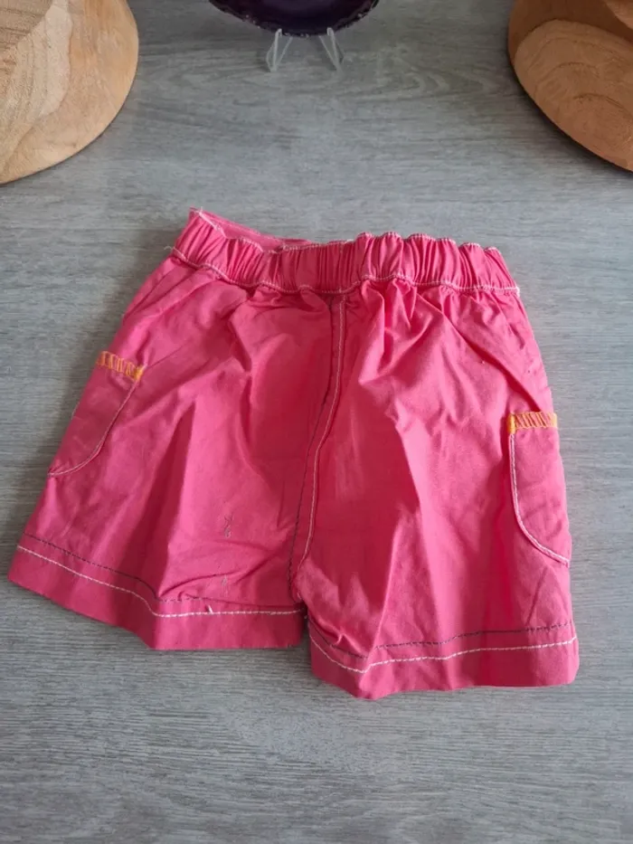 Short été rose taille 3 mois - photo numéro 3