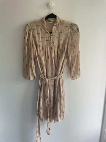 Robe en soie Pablo rose poudré - Taille 36