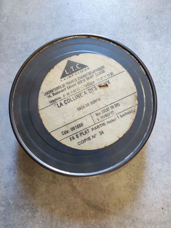 RARE Boîte pellicule de Cinema, L.T.C, "La Colline a des yeux"