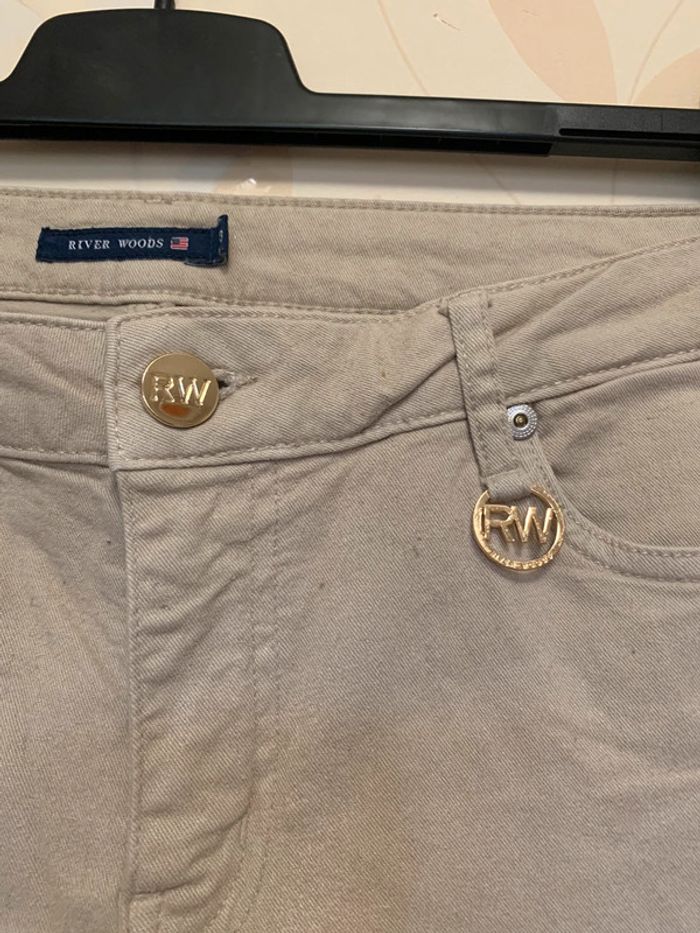 Jeans beige taille 38 (30 US) - photo numéro 3