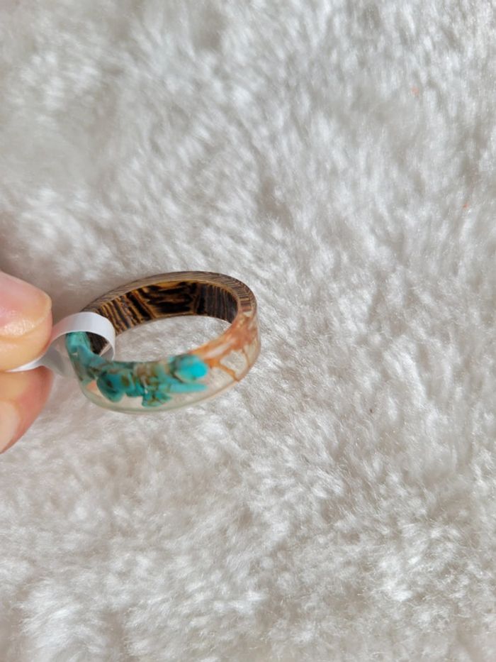 Bague taille 20 resine - photo numéro 3