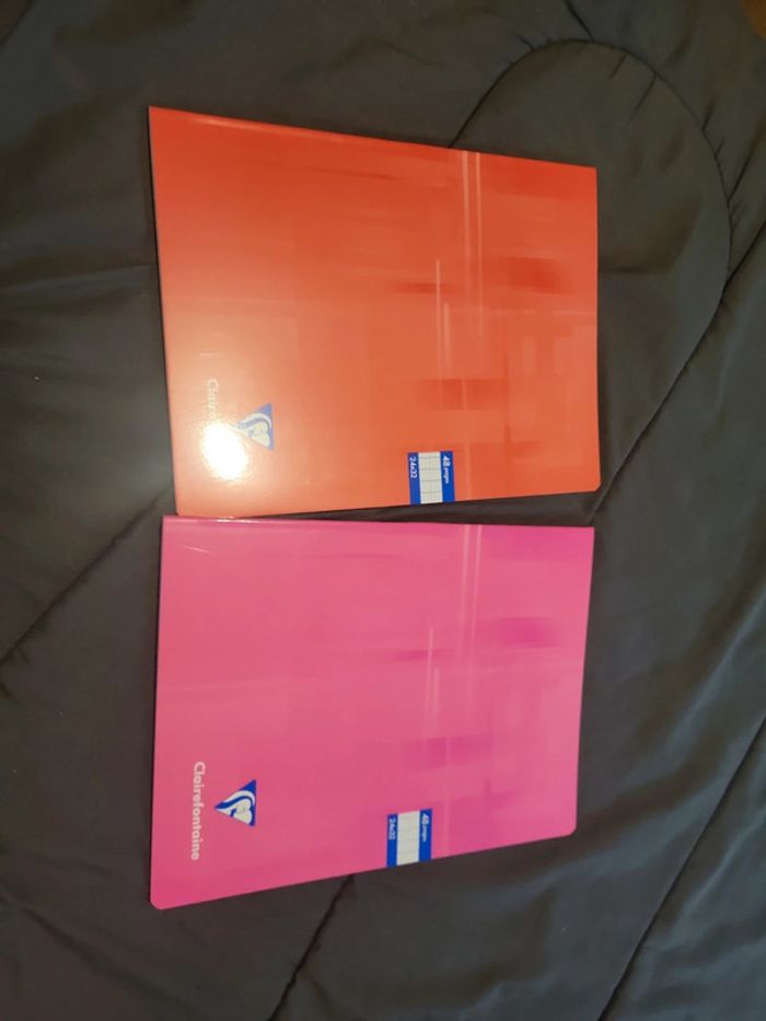 Lot 2 cahier 24x32 48 pages clairefontaine