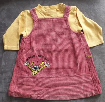 Ensemble robe 2 pièces marsupilami 12 mois