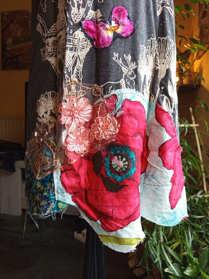 Robe tunique t38 broderie. Tbe - photo numéro 2