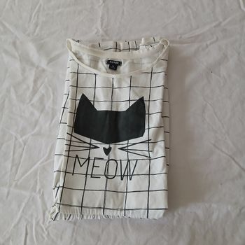 Robe blanche chat • 8 ans • Kiabi 