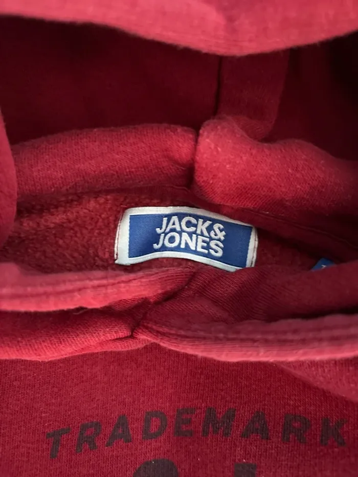 Sweat à capuche bordeaux - photo numéro 2