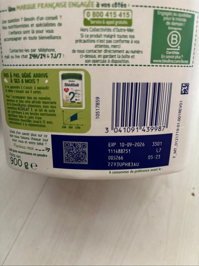 Bledilait 1er âge - photo numéro 3