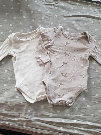 Lot de 2 bodys manches longues