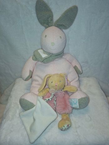 Peluche doudou lapin Baby Nat x Tartine et Chocolat
