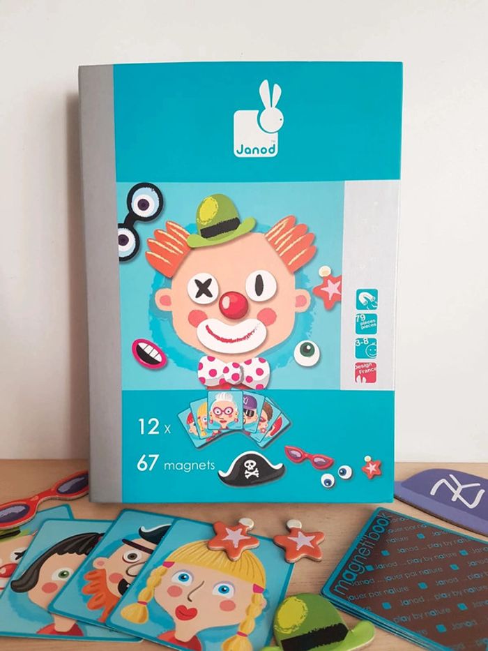 Janod Magnéti'book jeu magnétique visages