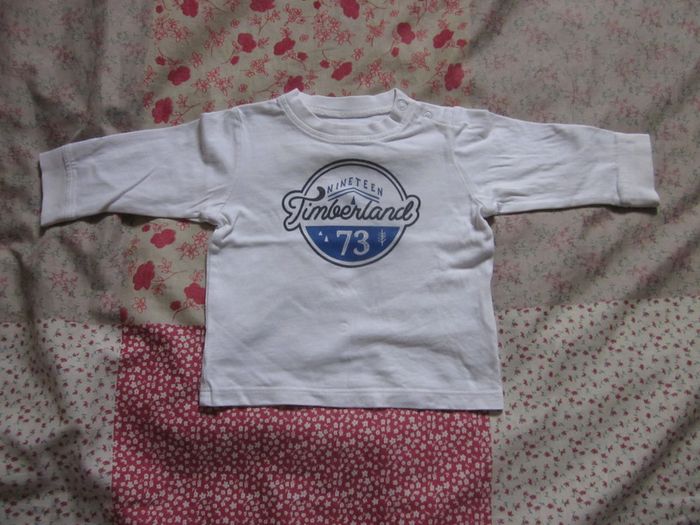 T-Shirt manches longues blanc 6 mois