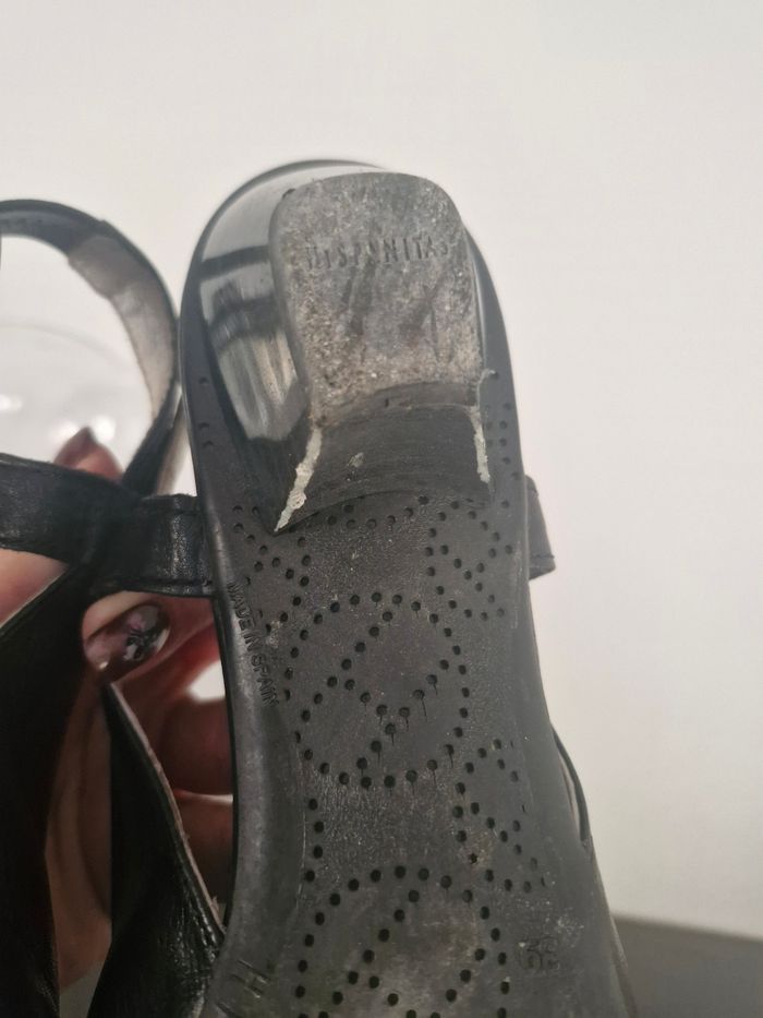 Sandales petit talon noire - photo numéro 6