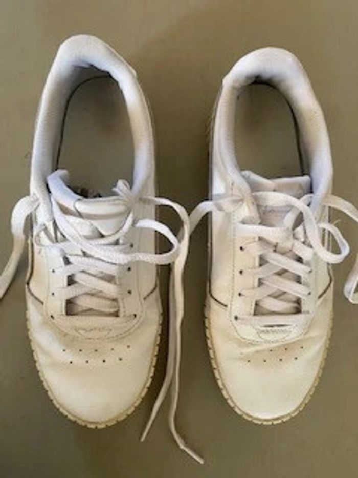 Puma Carina blanche et amande / crème taille 39 - photo numéro 3