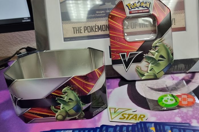 Boite Pokebox vide de rangement Tyranocif 50 cartes sans double - photo numéro 2