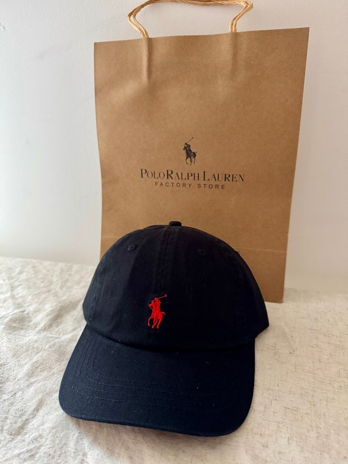 Casquette Ralph Lauren noire logo rouge - photo numéro 7