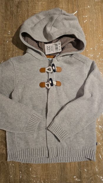 (Neuf non porté).🏷💙🥰veste /gilet zippée en tricot 3ans garçon 💙🥰