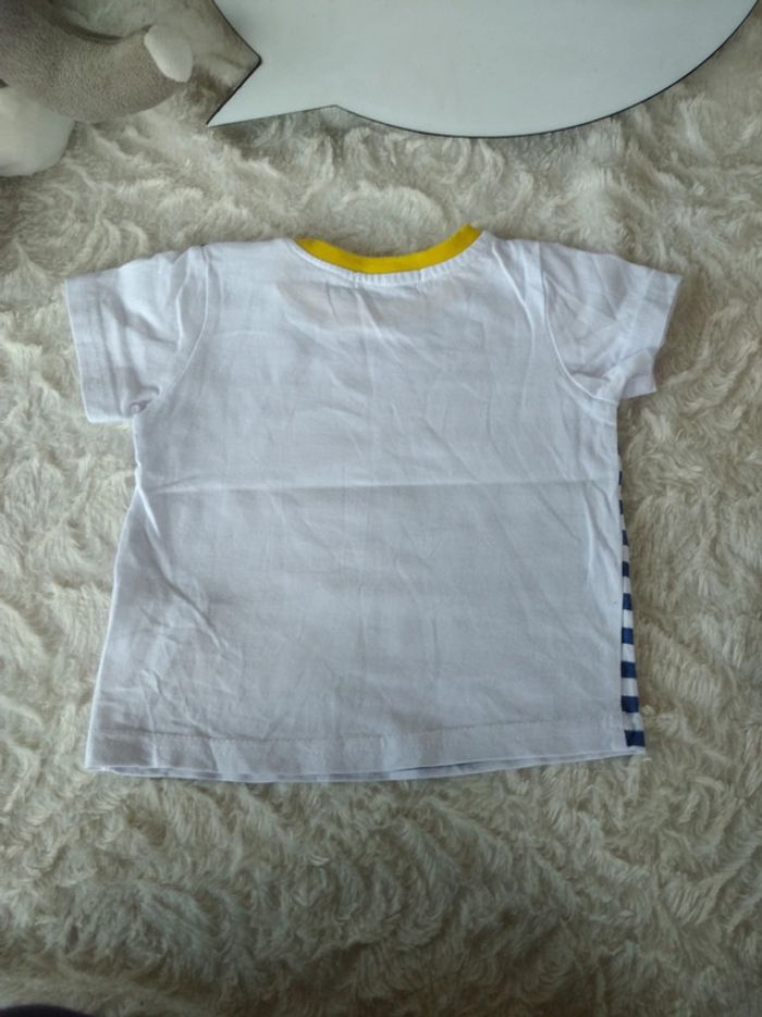 Tee shirt chemise manches courtes Garçon 6 mois Chat lune "Moon Walk" Tom&Kiddy 100% coton - photo numéro 11