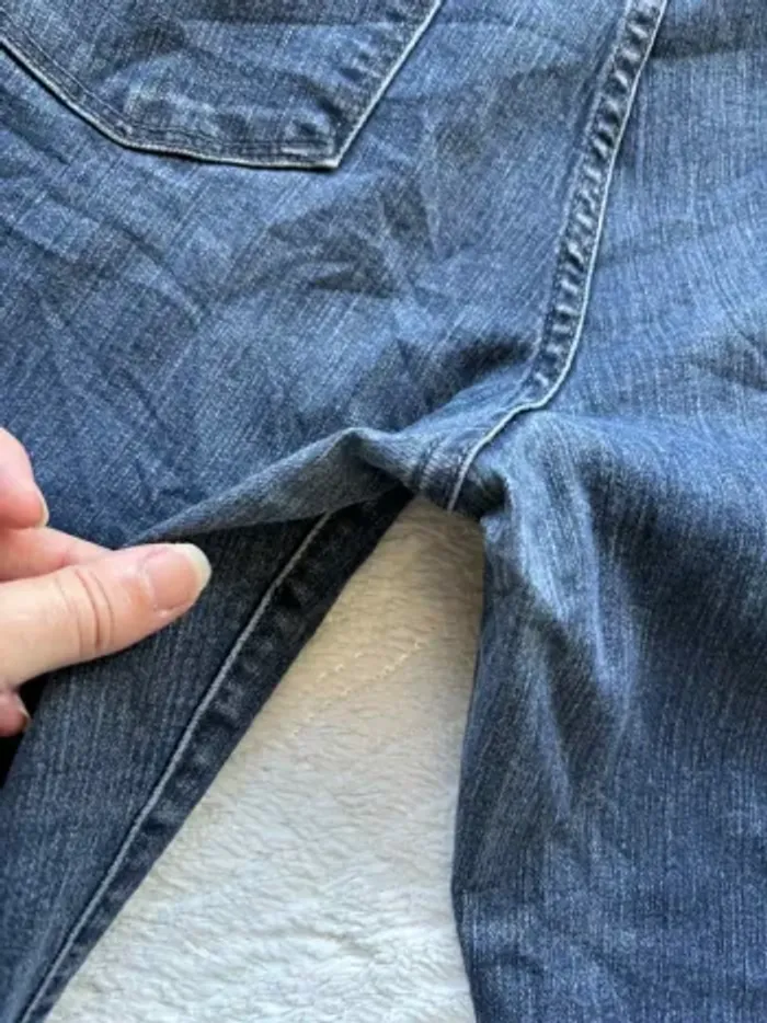 Jean Levi’s 505 Straight femme – taille 42/44 XL/2XL bleu foncé mi taille Modèle US rare - photo numéro 14