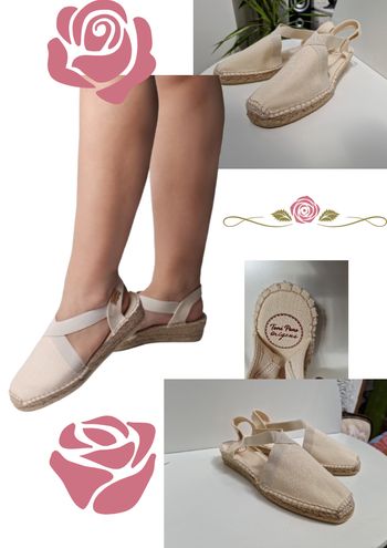 Sandales Espadrille Vegan Coton Beige Tonis Pons Verona