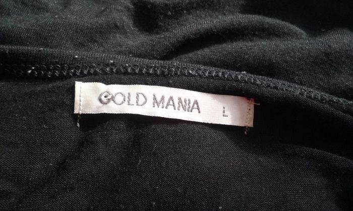 T-shirt long imprimé noir femme - photo numéro 3