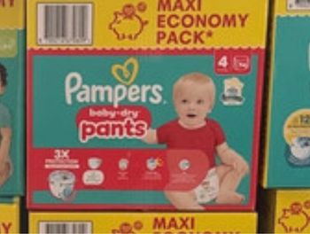 Carton taille 4 Pampers pants