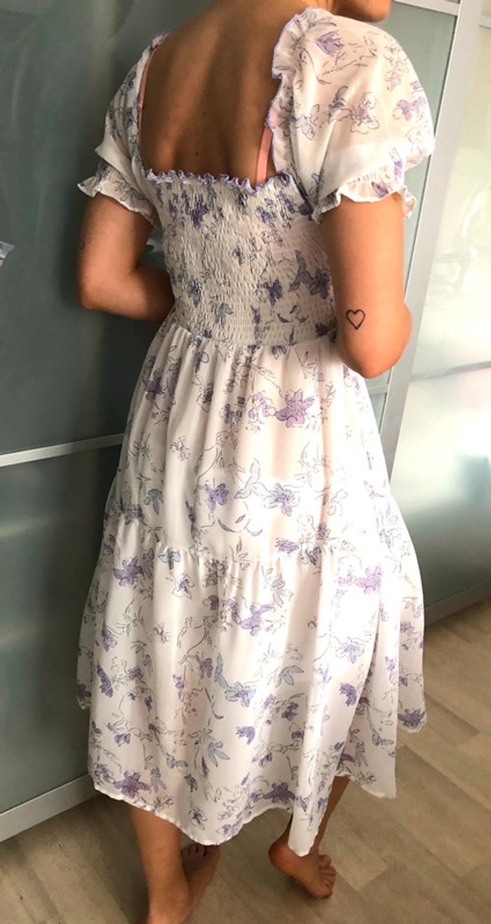 Robe midi légère à imprimé floral taille 38 - photo numéro 2