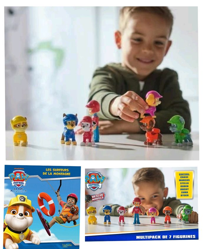 Pat patrouille Mini figurines rescue livre les surfeurs de la montagne - photo numéro 2