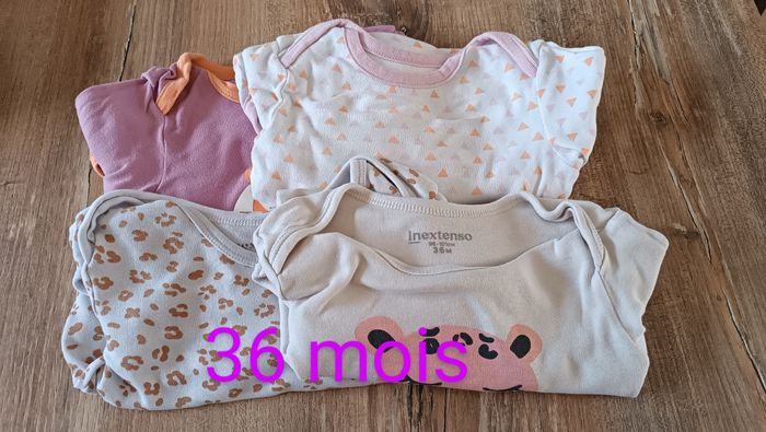 Lot de bodies manches longues bébé fille