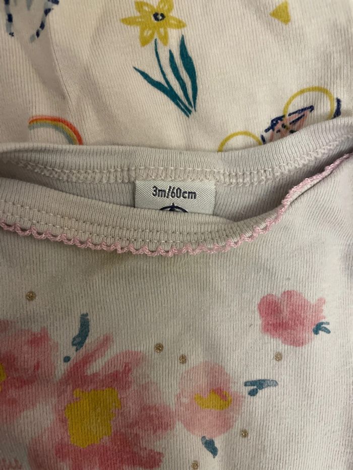 Lot de 2 bodies petit bateau 3 mois - photo numéro 3