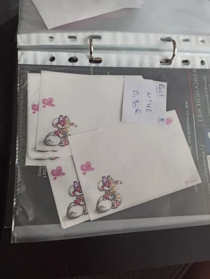 Feuille Diddl rectangulaire 42 0,30€