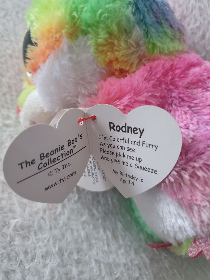 Peluche Beanie Boos Ty Rodney - photo numéro 7