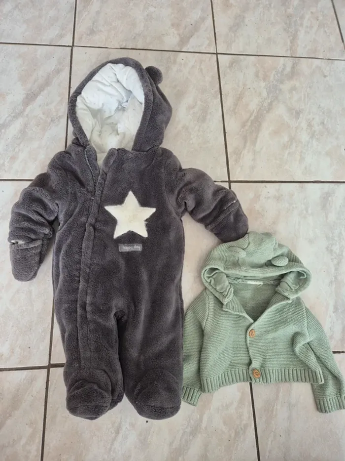 Lot n°3 vêtements bébé garçon 1 mois - photo numéro 9