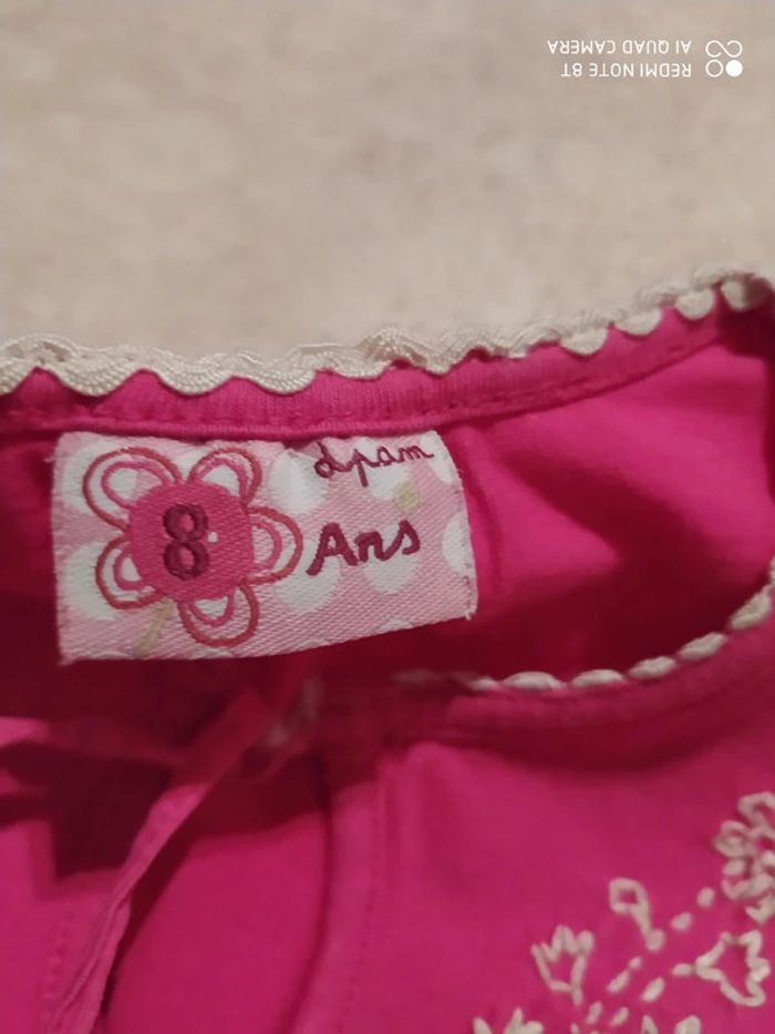 T-shirt rose DPAM 8 ans - photo numéro 4