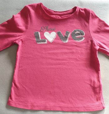 Tee-shirt rose TEX 2-3 ans