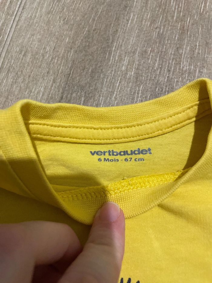 3 t-shirt verbaudet lion 6 mois - photo numéro 5