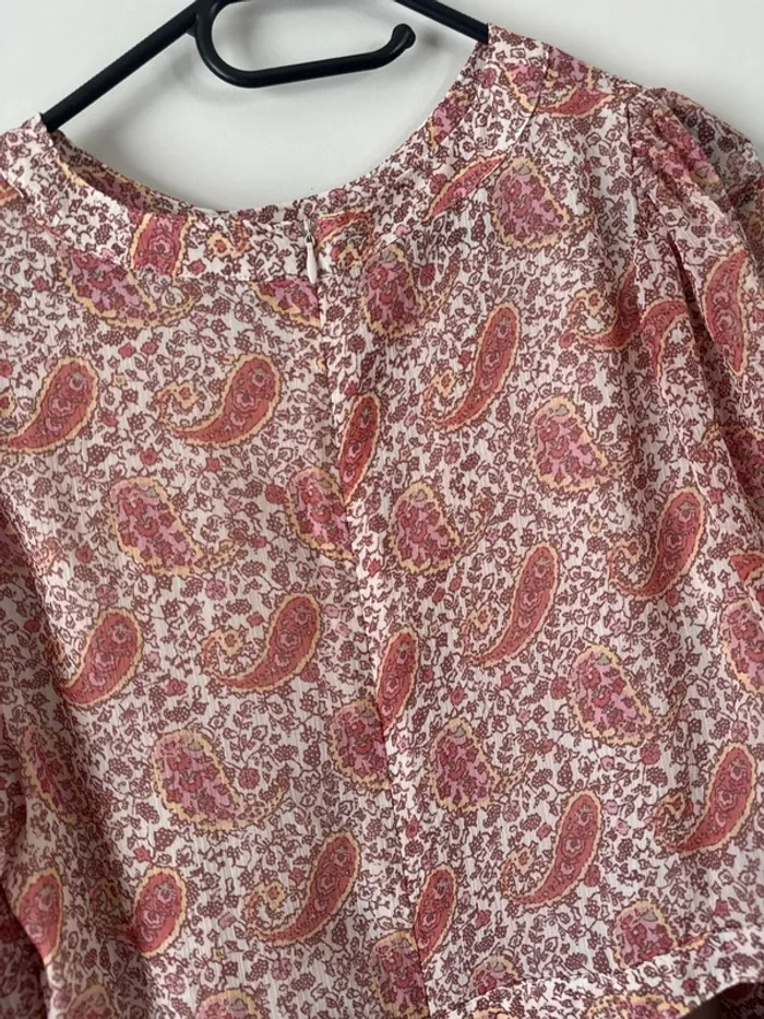 👗🌻 magnifique robe d’été légère à motif- taille L   - neuf sans étiquette -Mango - photo numéro 12