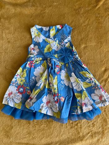 Robe longue fleurie bébé 6 mois