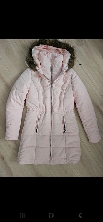 Manteau rose poudré
