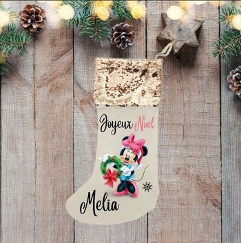 Chaussette de noel personnalisé