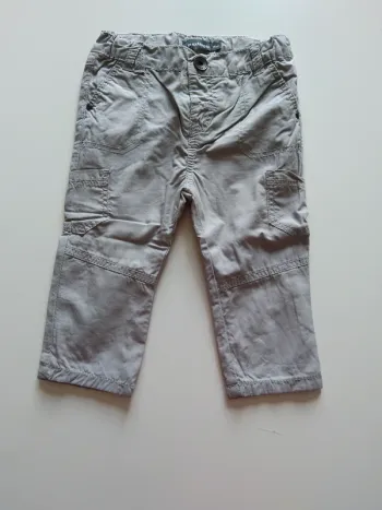 pantalon gris taille élastiquée in extenso garcon 12 mois