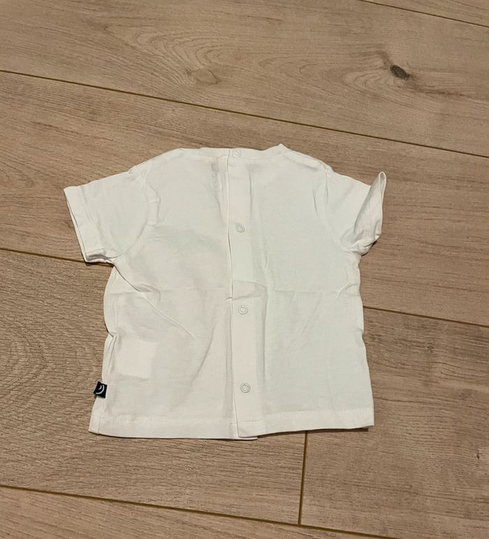 Ensemble t-shirt + salopette Sucre d'orge taille 6 mois - photo numéro 3