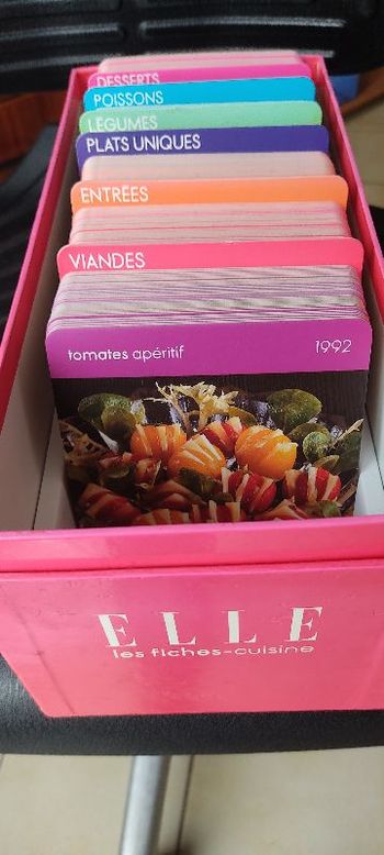 Coffret de fiches cuisine Elle