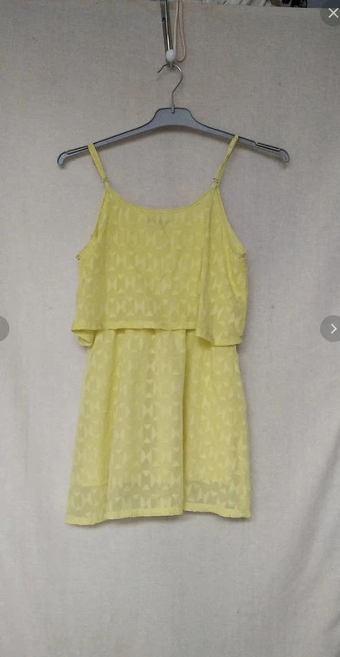 Robe courte jaune Kookai 10 ans - photo numéro 2