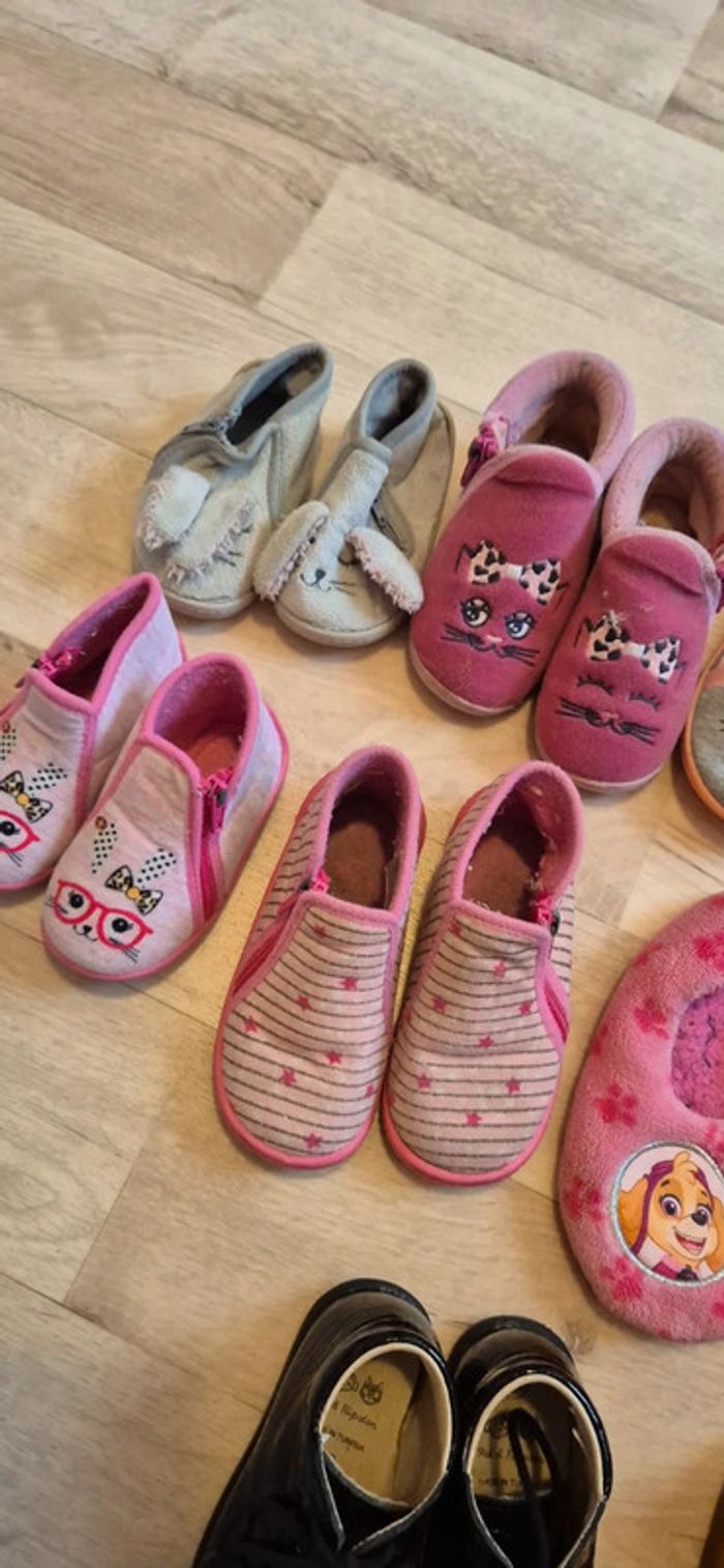 Lot chaussons/chaussures fille 18-27 - photo numéro 3