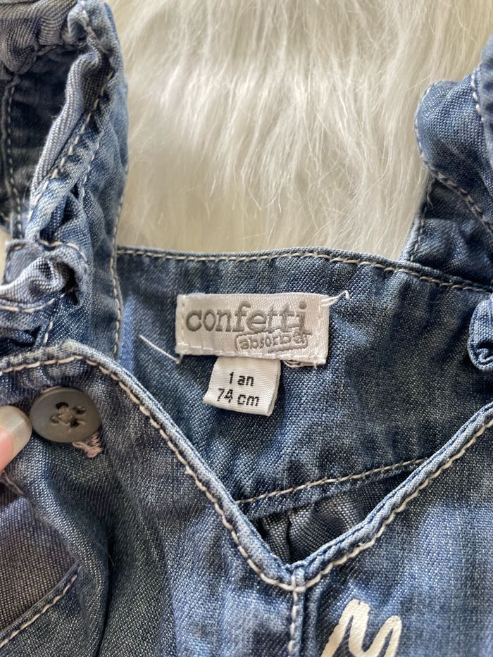 Très jolie salopette short absorba 12 mois - photo numéro 2