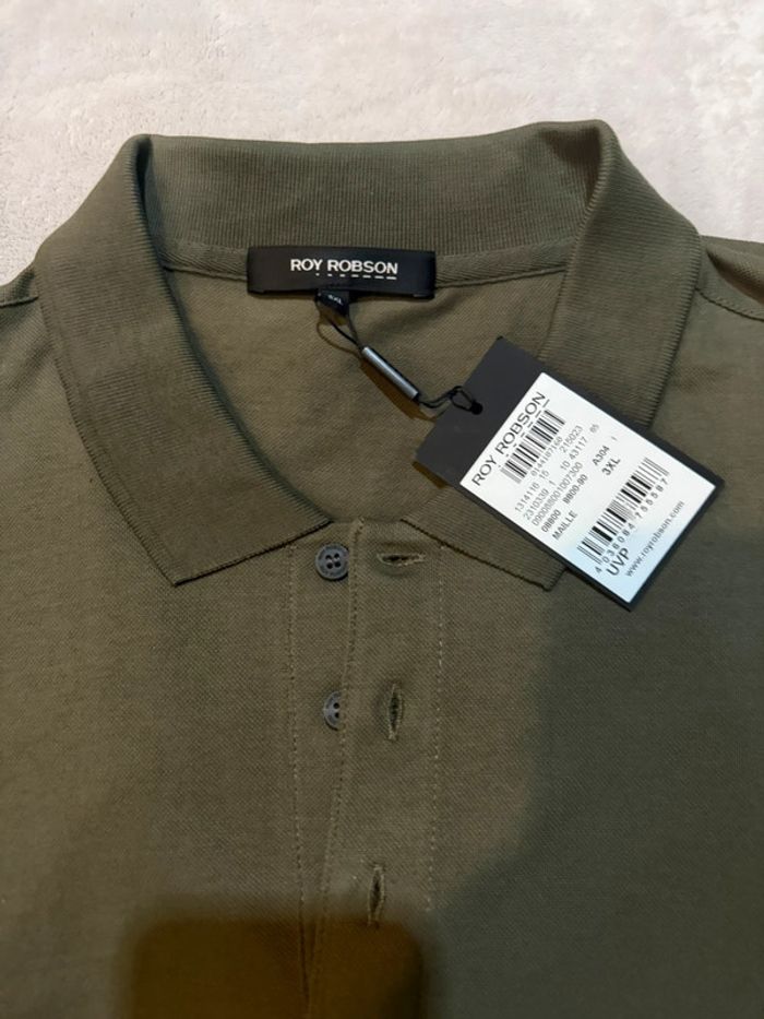 Roy Robson - Polo Kaki, taille 3XL - photo numéro 2