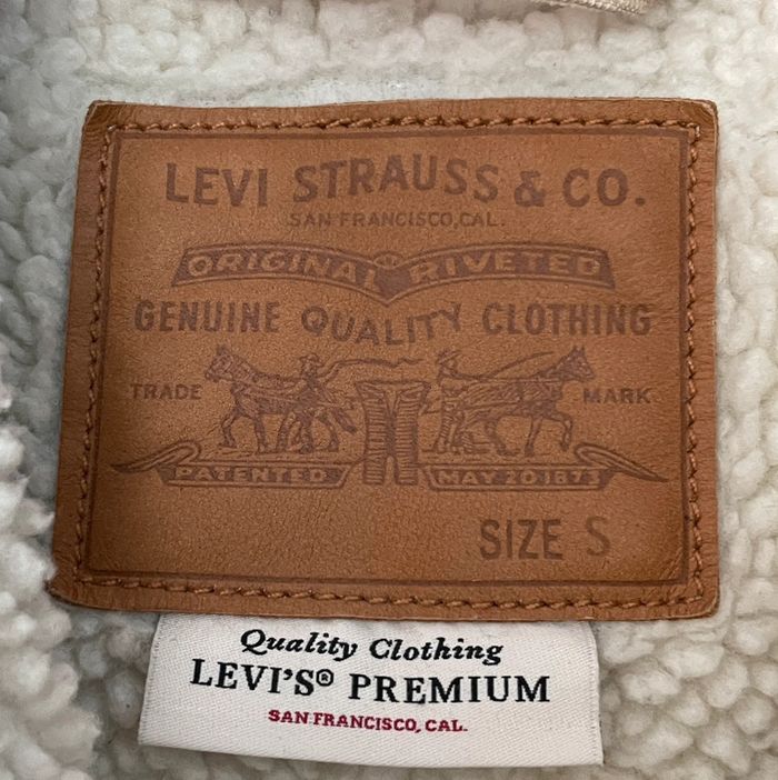 Veste Levi’s velours côtelé beige - photo numéro 3